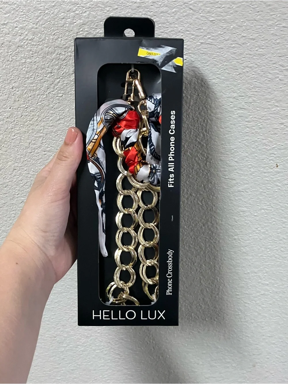 NWT Hello Lux Phone Crossbody Scarf Chain